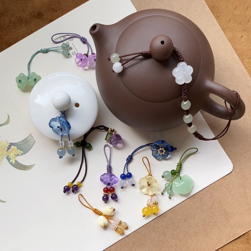 【茶壶配饰•合集】手编绳西施壶挂坠防摔绳石瓢壶绑绳新中式新品