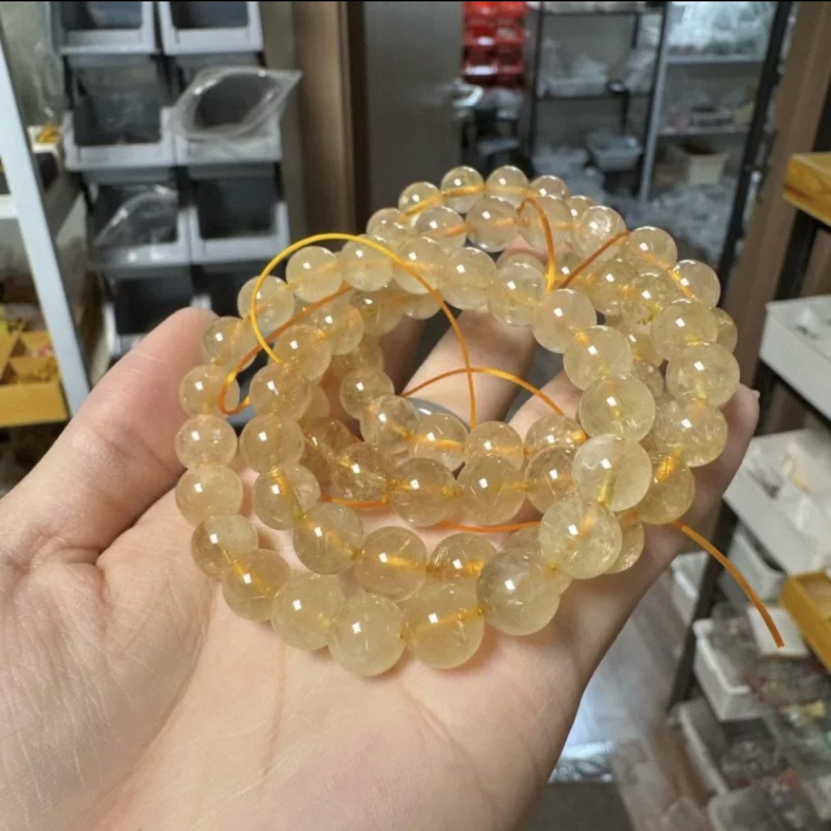 好货捡漏 货比三家再来拍 天然金发晶手串 多发无瑕疵 男女款包邮