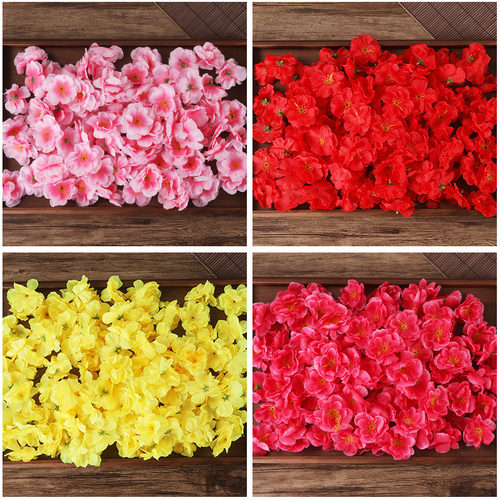 仿真桃花朵绢花梅花腊梅道具假树