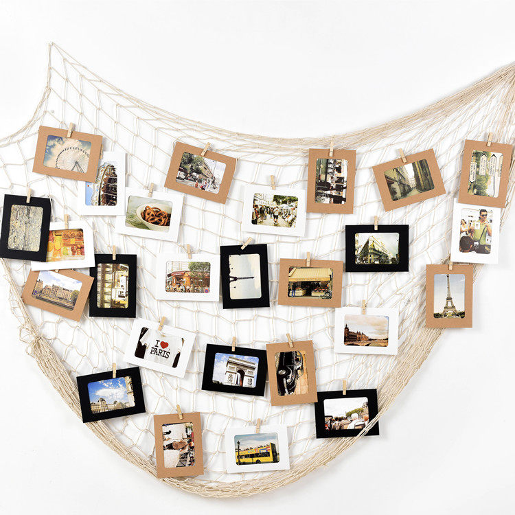 地中海渔网墙壁装饰幼儿园挂件背景墙编织手工复古麻绳装饰墙创意