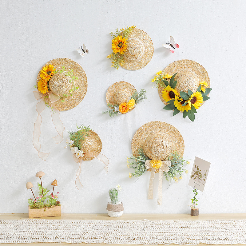 草编幼儿园壁饰自然植物