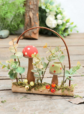 幼儿园环创墙上墙壁挂件挂饰创意环E境自然角绿植田园风植物角装