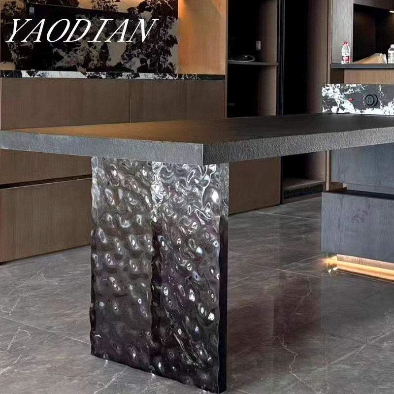 亚克力石纹桌腿可定制