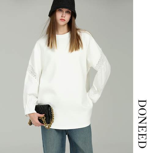 重工压褶休闲宽松质感卫衣连衣裙