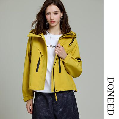 美式炸街连帽工装风宽松短外套