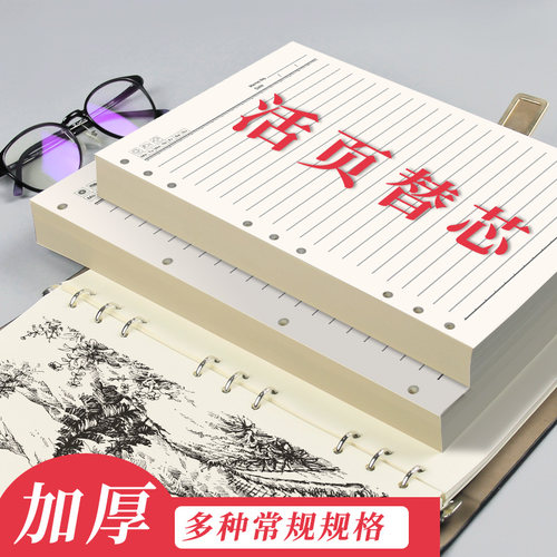9孔替换扣环可拆卸超厚活页纸