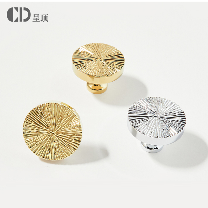 手工锤纹现代简约单孔柜门拉手