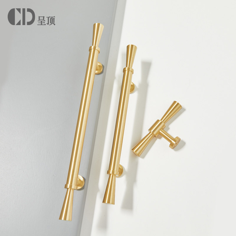 法式衣柜门黄铜拉手金色美式轻奢抽屉现代简约高档橱柜中古风把手,基础建材,小拉手,淘宝优惠券,粉丝福利购,淘宝优惠卷