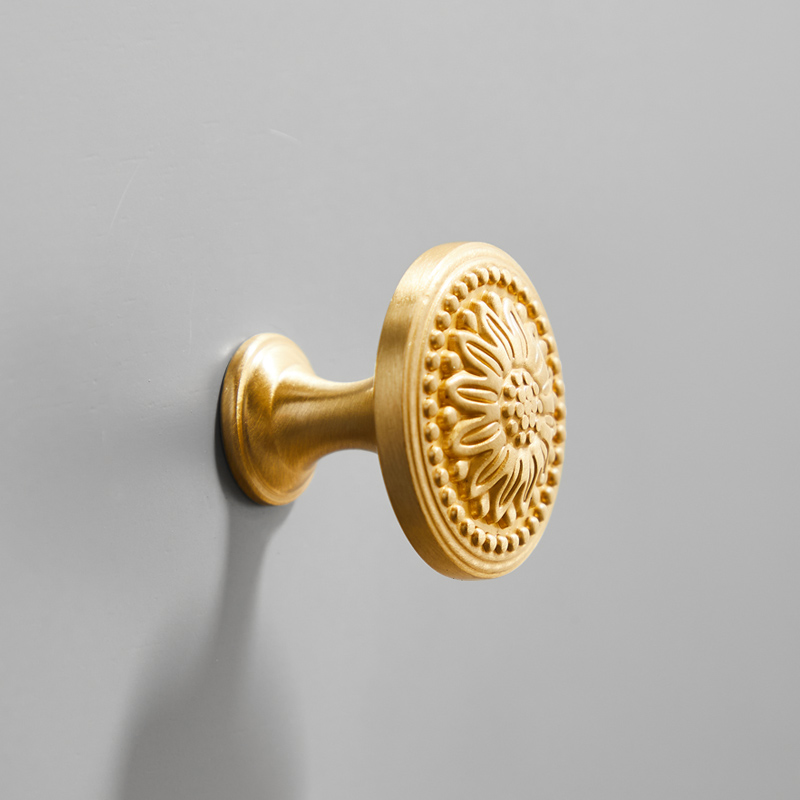 抽屉拉手金色现代简约门把手388