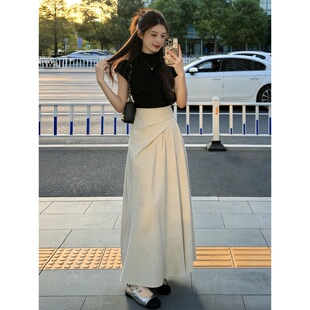 套装女2026夏季新款韩系减龄高级感短袖T恤上衣显瘦半身裙两件套