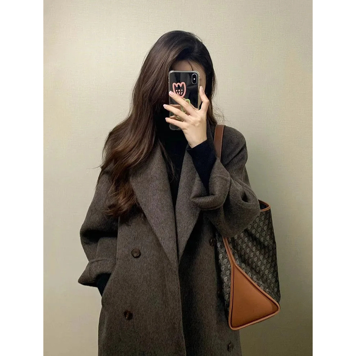 呢子秋冬优质版新款大衣高级2024外套小个子呢大衣赫本拉德学院风