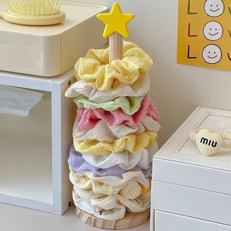 木质大肠发圈收纳架高颜值皮筋头绳头花鲨鱼夹收纳神器发饰展示架