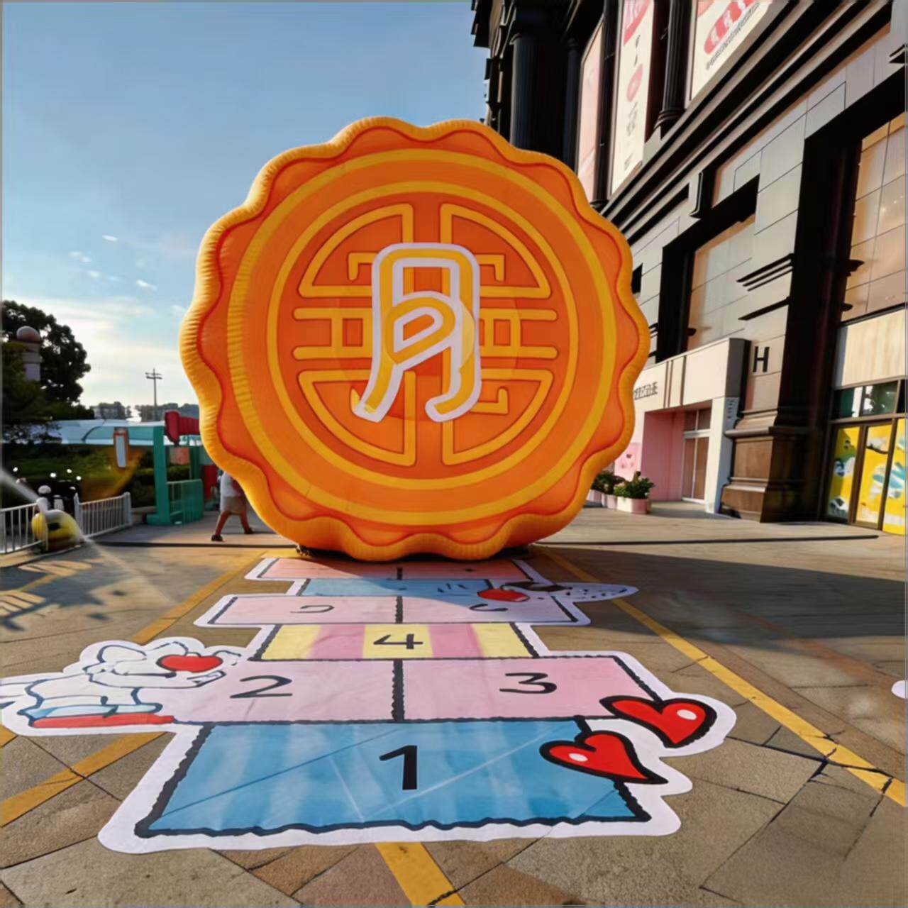 中秋发光月球宇航员大型气模