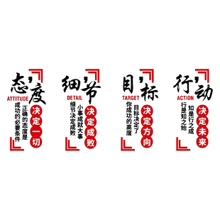 高三班级文化建设布置教室装饰初高中考励志标语墙贴纸自习室激励