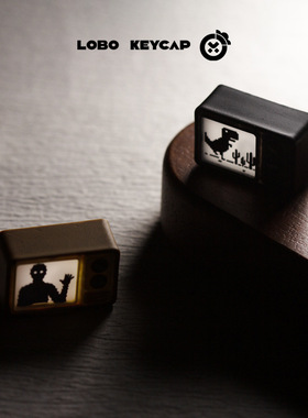 透光电视机锈湖个性键帽单个创意树脂机械键盘帽客制化ESC礼物