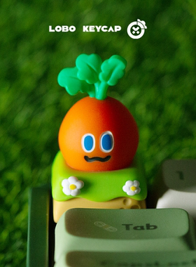 MOJO FAMILY魔魔胡胡胡萝卜五月天机械键盘键帽单个性键盘帽ESC