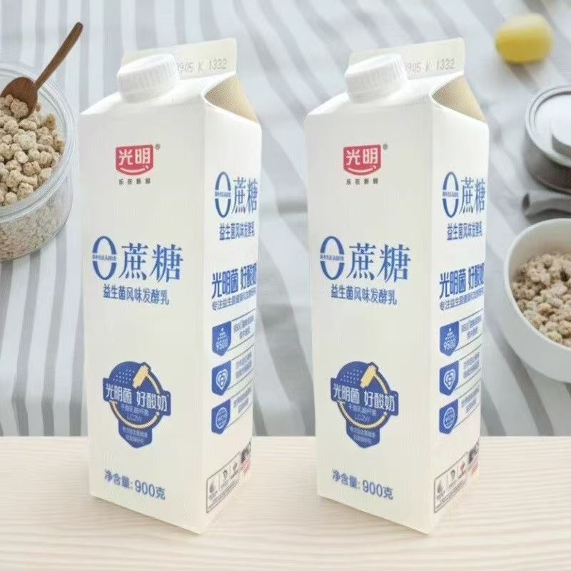 光明大瓶零蔗糖酸奶0蔗糖