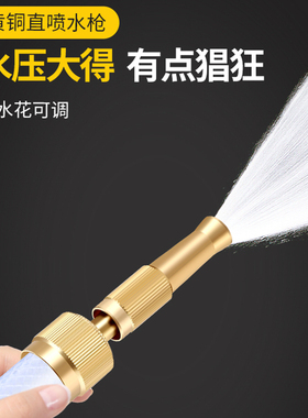 水龙头喷头增压洗车喷枪家用铜直喷水枪水管浇花花洒园林花园洒水