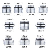 淋浴龙头转接头软管混水阀转换器对丝配件花洒水龙头分水器4分螺