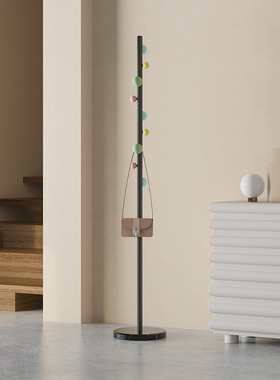 北欧铁艺挂衣架卧室落地衣帽架家用网红创意衣服收纳架子现代简约