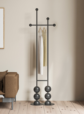 铁艺创意设计衣帽架落地挂衣架客厅玄关衣服架子卧室衣架轻奢极简