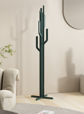 北欧铁艺门口衣帽架落地卧室挂衣架现代简约仙人掌衣架家用挂衣服