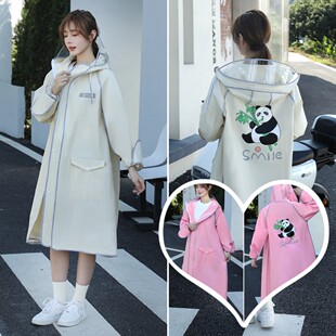 成人外穿雨披 全身防暴雨电动车电瓶车专用单人一体式 雨衣女款 长款