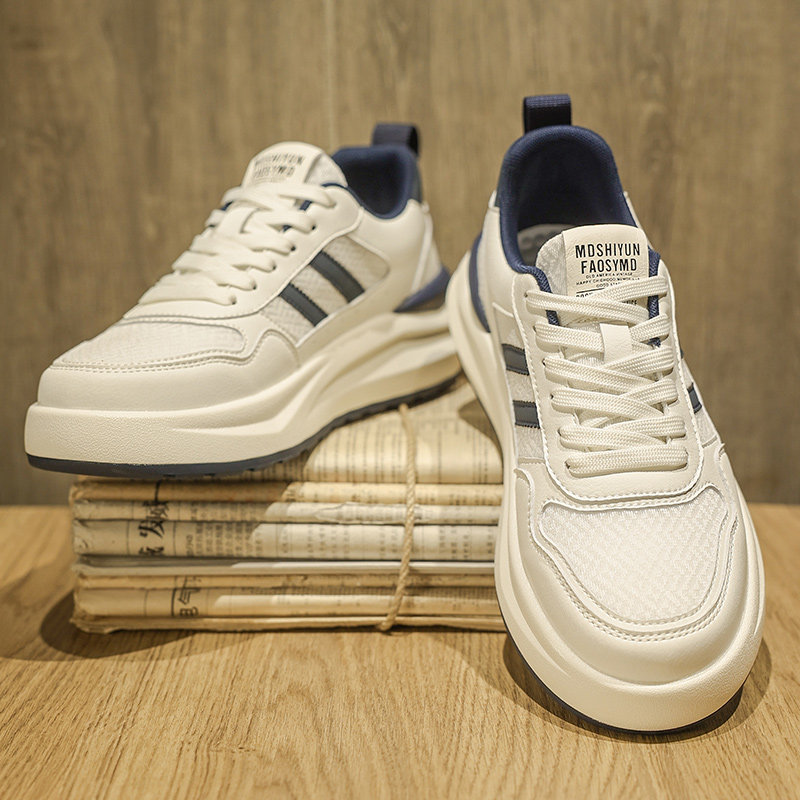 夏季男鞋冰丝网布透气潮鞋夏款软底男士高端休闲运动百搭小白板鞋