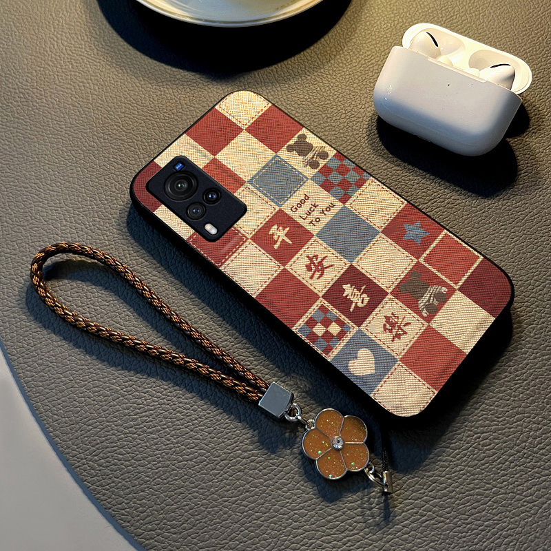 适用vivox60手机壳全包防摔挂绳