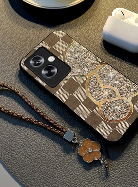 适用于oppoa2手机壳新款a2m保护套布纹硅胶realme真我v25全包防摔GT挂绳女款男网红v20高级感v11超薄潮牌v5