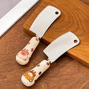西比尔创意迷你小菜刀420不锈钢黄油刀果酱小刀水果刀切菜切片刀
