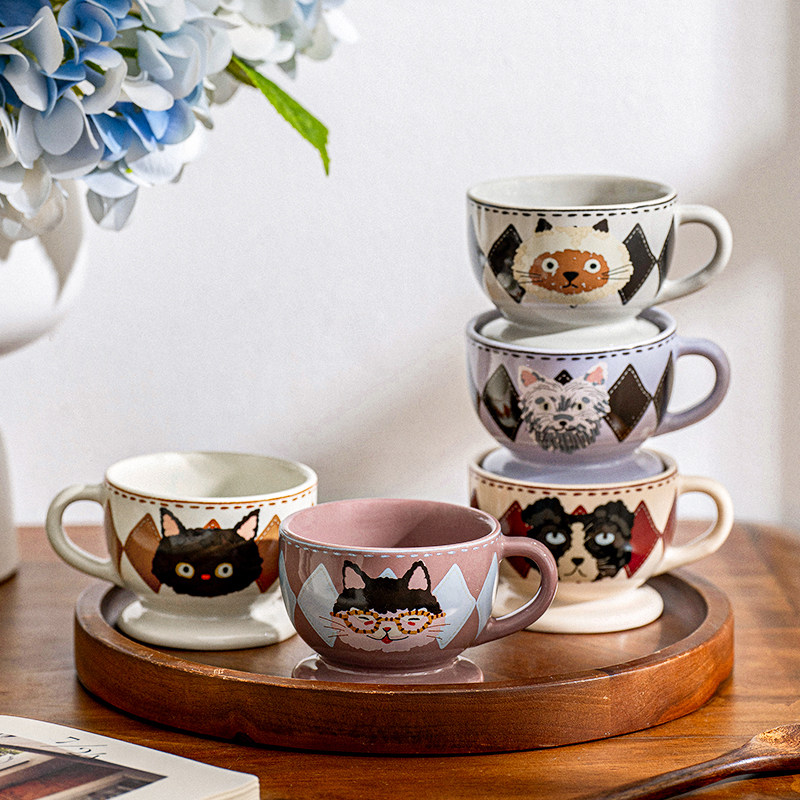 西比尔创意陶瓷杯子意式浓缩咖啡杯家用耐热小容量茶杯高颜值送人