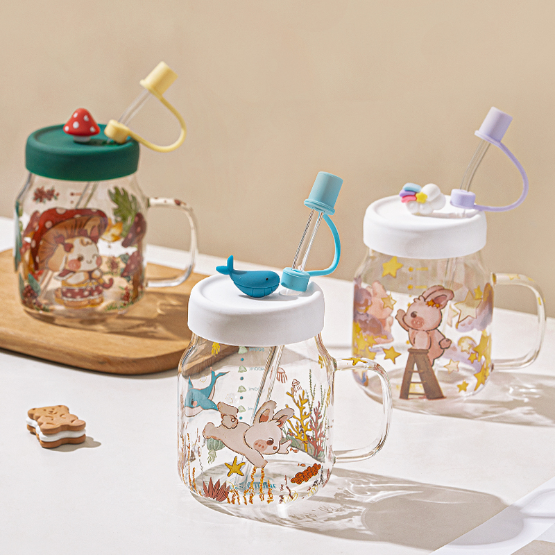 设计联名款大容量耐高温吸管杯