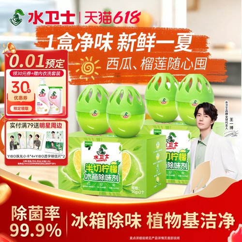 水卫士半切柠檬冰箱除味剂