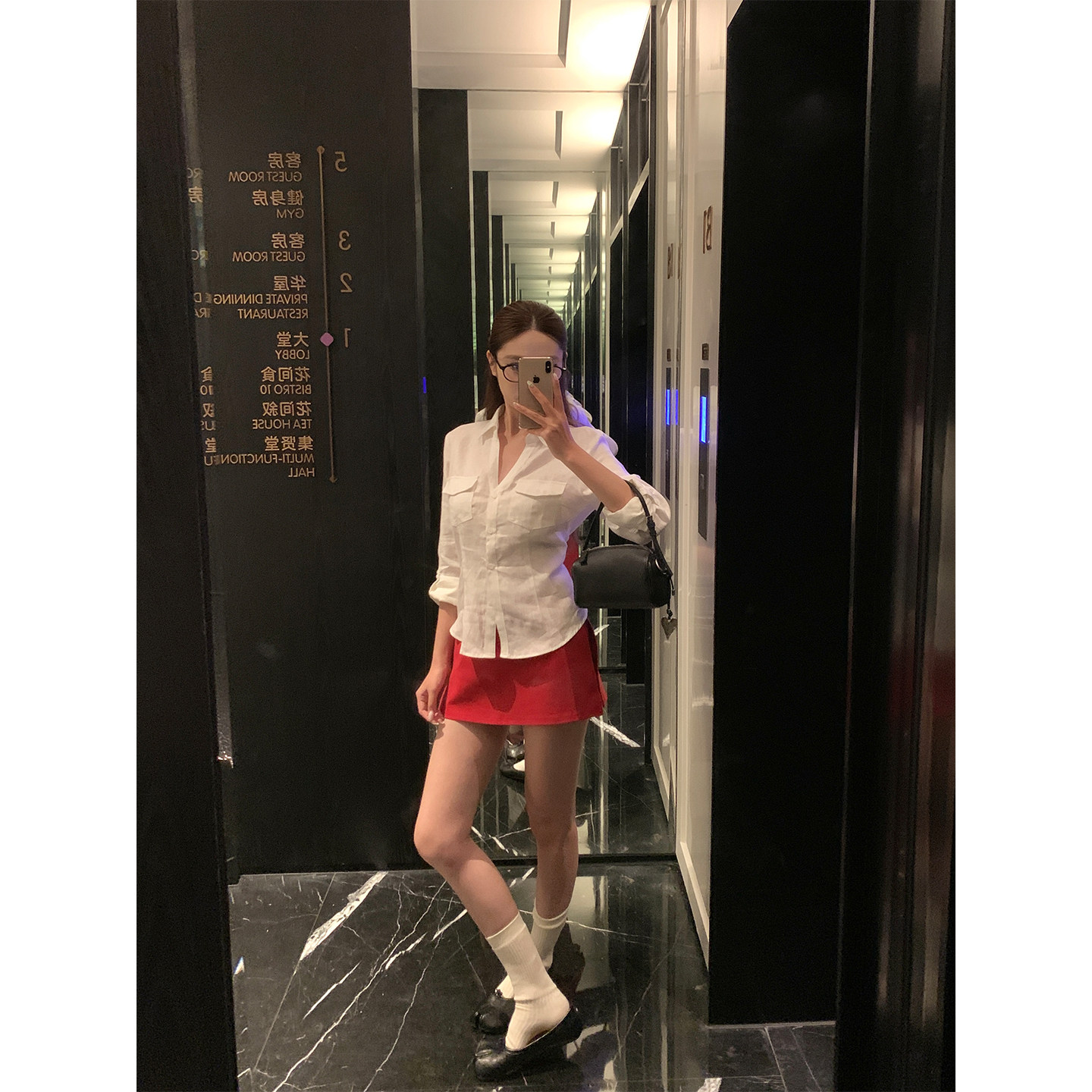 米花家 修身收腰衬衣女早秋新款双口袋设计感短款薄款长袖衬衫图片