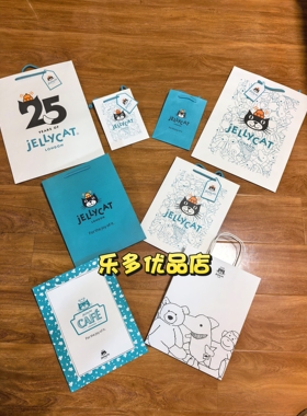 (可单拍)jellycat蓝色手提袋防尘袋 小号手提袋 大号手提袋装玩偶