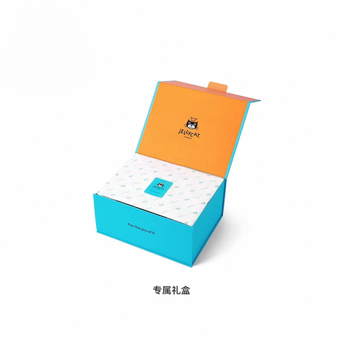 jellycat蓝色专属翻盖礼盒礼袋
