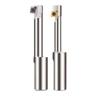 PQT直柄反拉刀反面锪平面倒拉铣刀杆背面反刮沉孔CNC倒勺反镗倒角