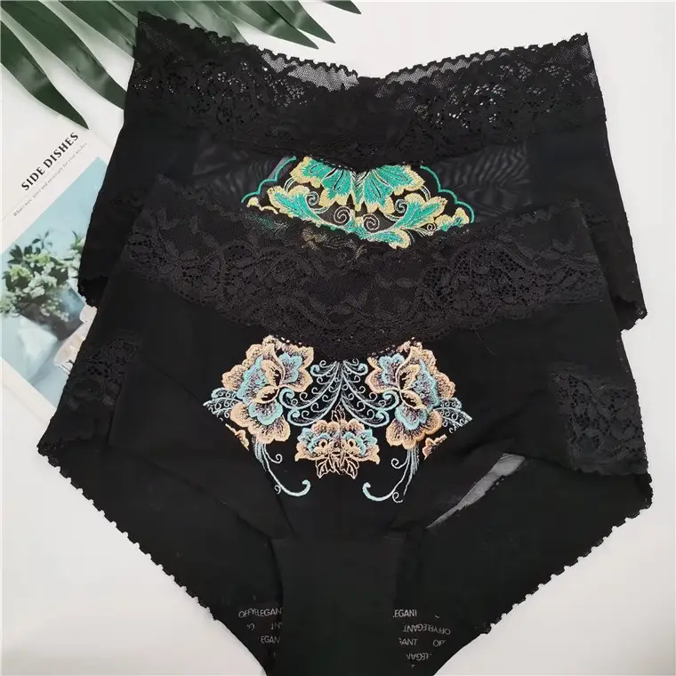 欧米兰风情二代刺绣内裤身材管理