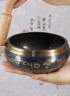 佛具批发尼泊尔佛音钵西藏颂钵瑜伽静心钵钵佛音碗铜磬采耳颂钵