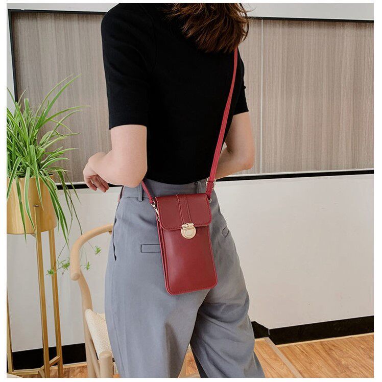 网红手机包女迷你斜挎青年包包2024韩版时尚百搭简约洋气单肩小包