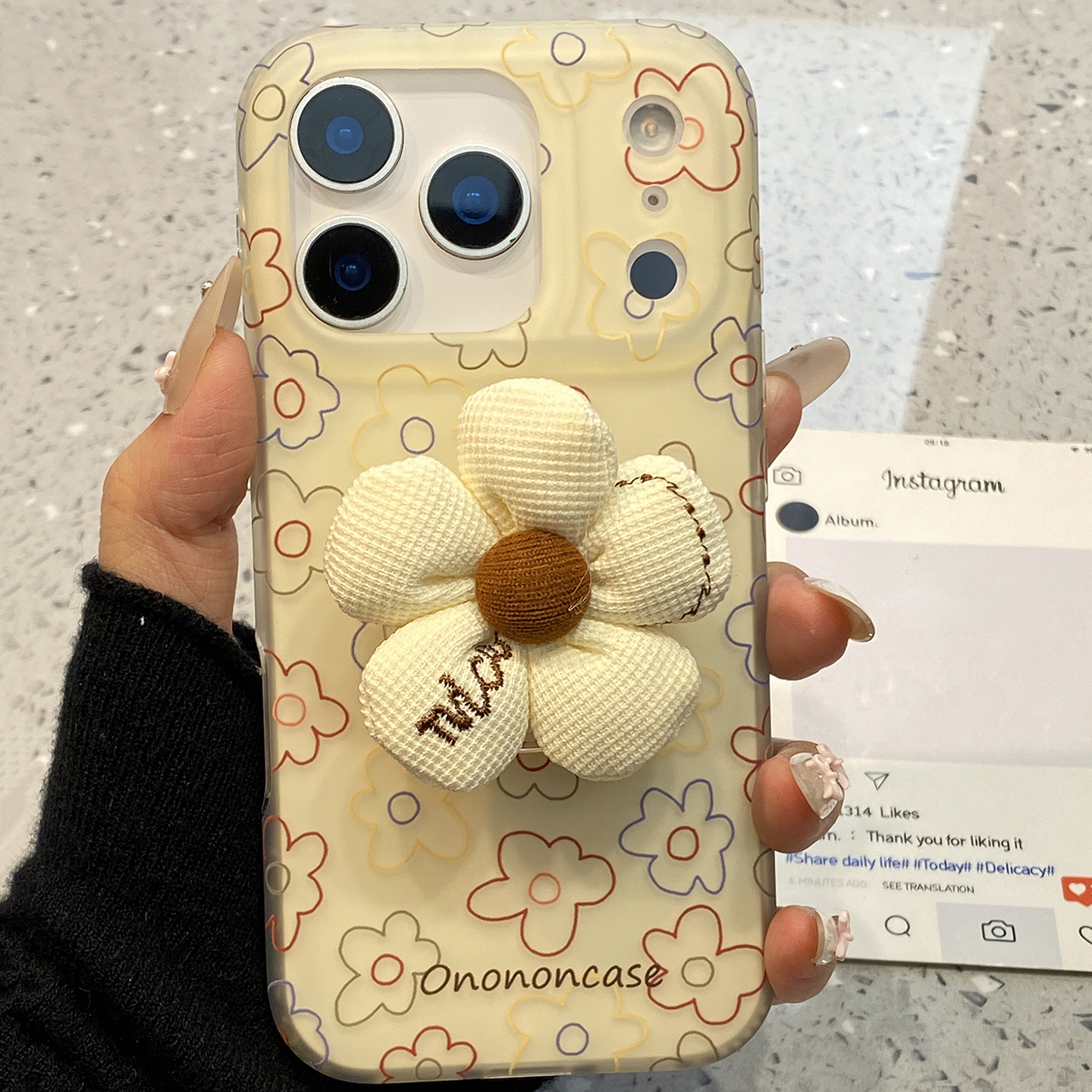 【每日新品】彩色线条花朵适用于iphone17手机壳苹果15保护套14支架13新款17promax磨砂16pro超好看max手机套