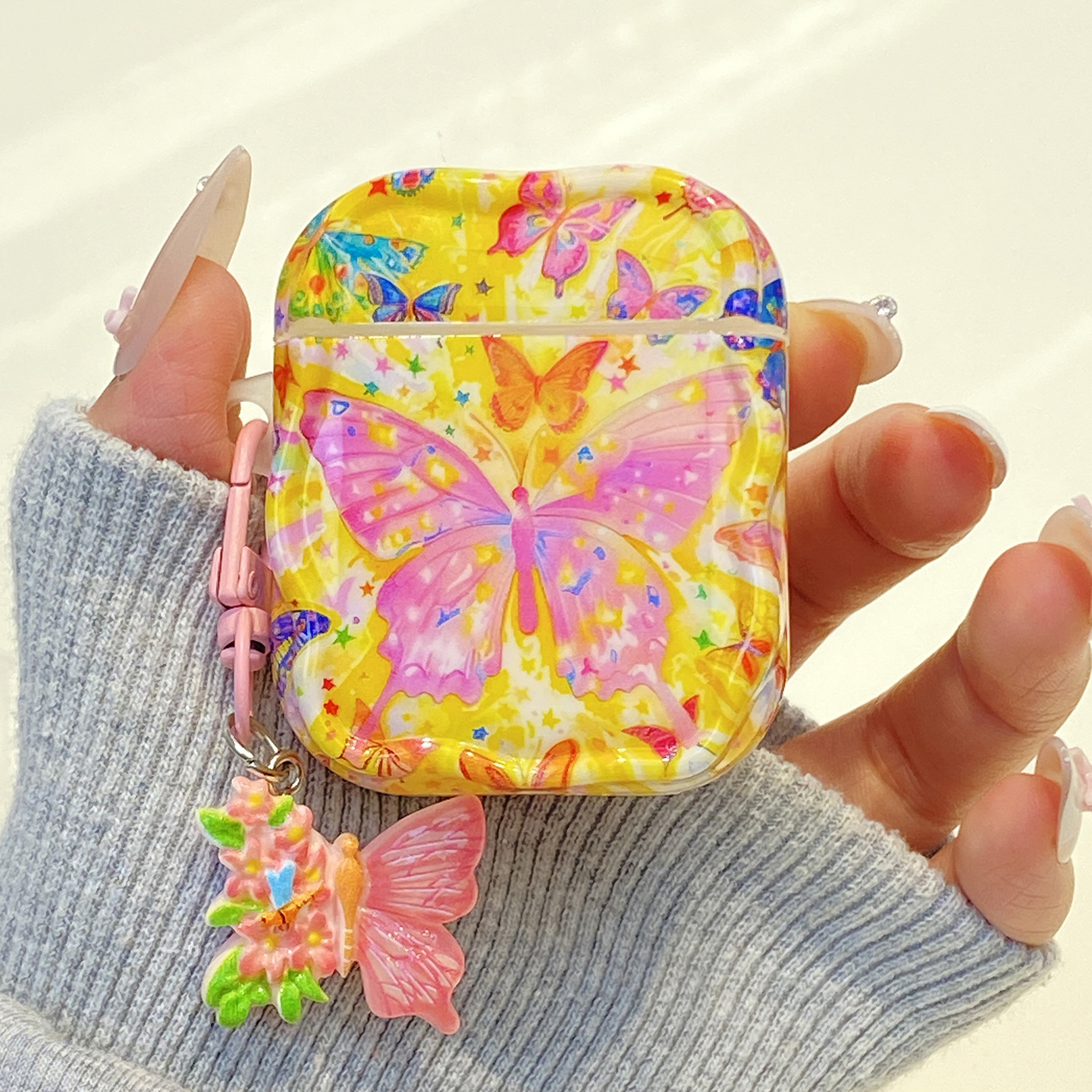 【每日新品】ins复古油画蝴蝶适用airpodspro2保护套新4代airpods3耳机套二代苹果airpodspro3无线蓝牙耳机壳