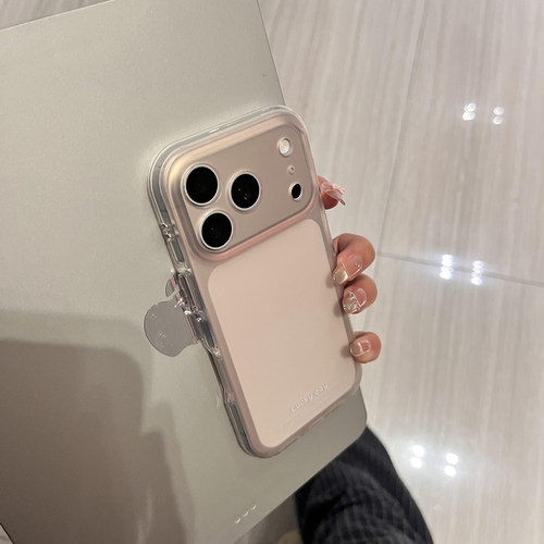 高级感磨砂透粉适用于苹果17pro手机壳iphone16promax保护套新款15超好看17pm巨好看max手机套女全包防摔爆款