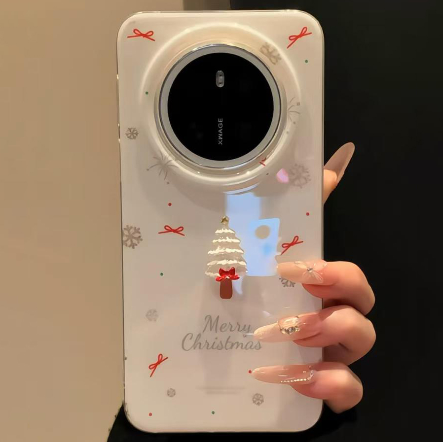 【每日新品】ins风可爱立体圣诞树适用华为mate70pro手机壳mate60pro新款pura80外壳pura70p高级感p70圣诞节