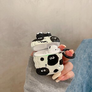 波浪边立体煤球AirPodspro保护套苹果无线蓝牙耳机保护壳airpods1/2/3代创意小众pro2卡通ins趣味防摔套新款