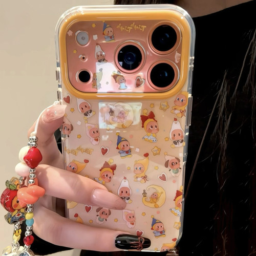 趣味可爱卡通星星人适用于苹果17pro手机壳iphone16保护套14带手链全包防摔新款15promax女款i巨好看外壳独特