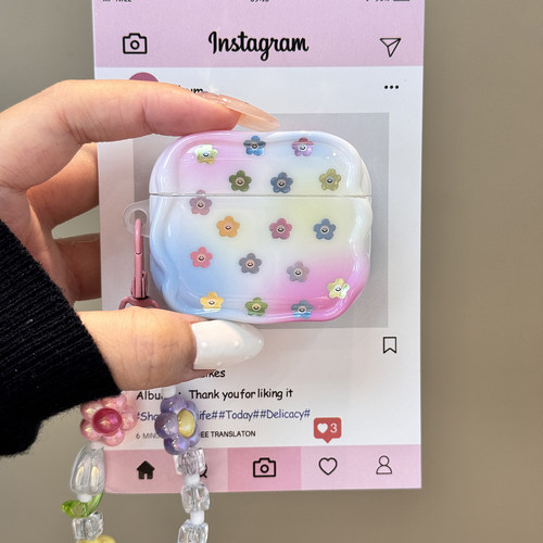 【每日新品】韩系彩色晕染星星用Airpods4/3耳机保护壳套2pro二三代新款苹果耳机套无线蓝牙耳机壳女挂件个性