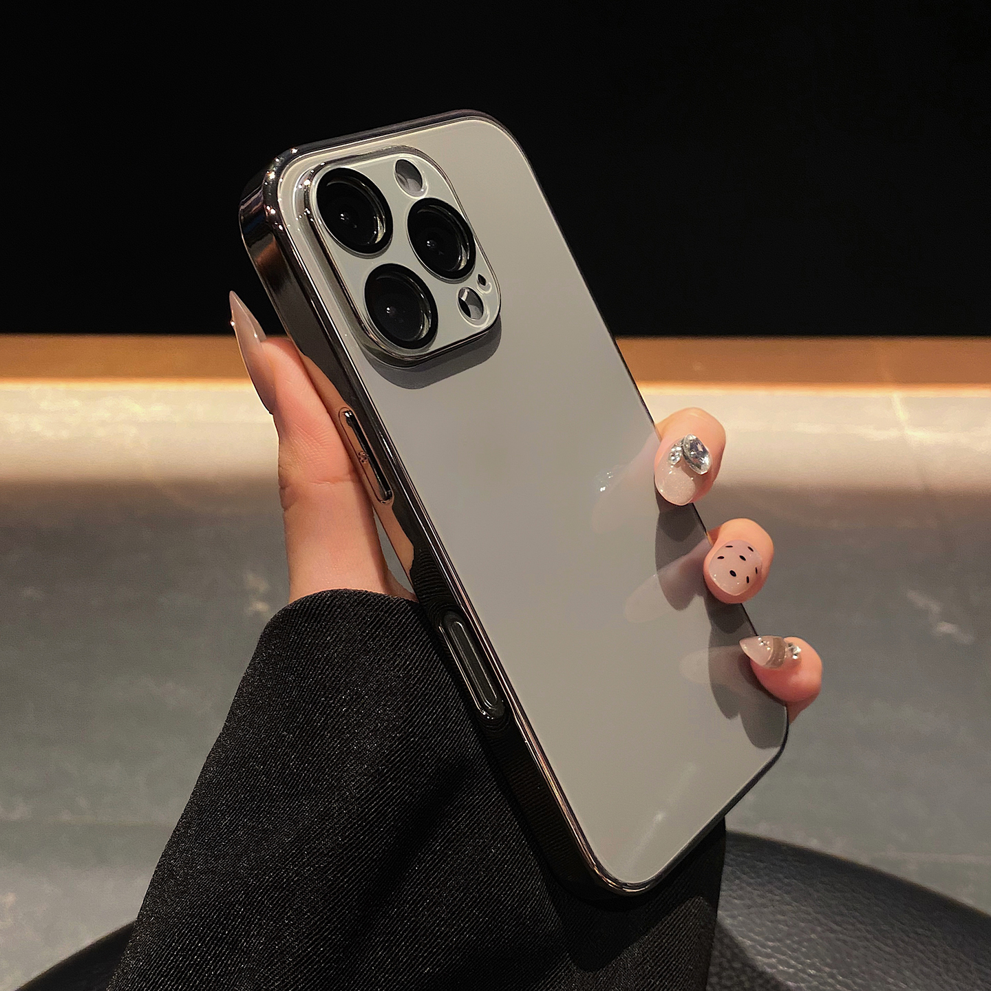 散热冰晶电镀玻璃适用于iphone16pro手机壳苹果16保护套14全包13防摔12新款15promax高级plus情侣max手机套11