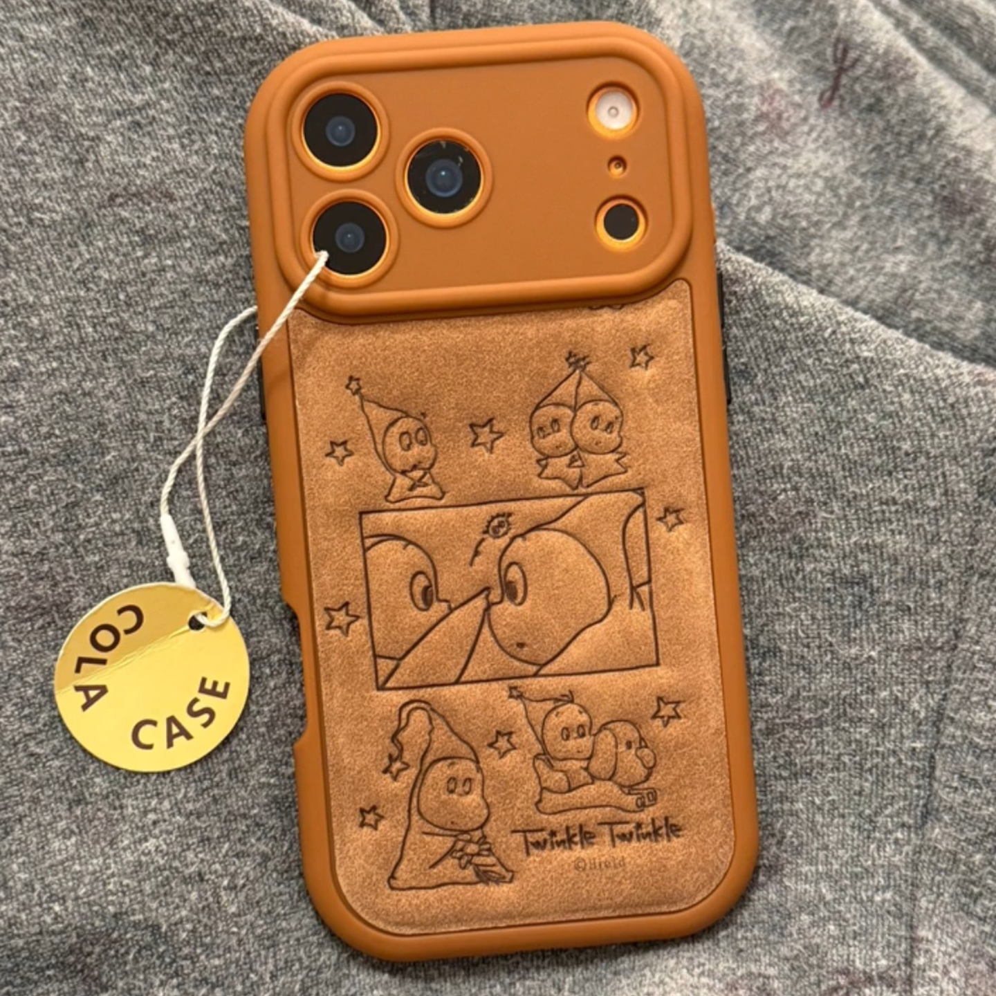 【每日新品】趣味可爱棕底星星人适用于苹果17pro手机壳iphone16保护套14全包13新款15promax高级感max手机套